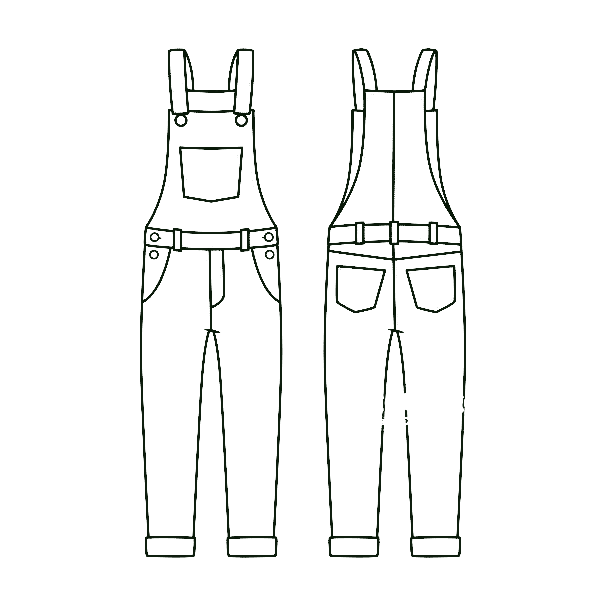 Jeans Poket Image Coloring Page