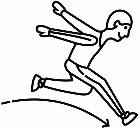 Jump For Kids Coloring Page