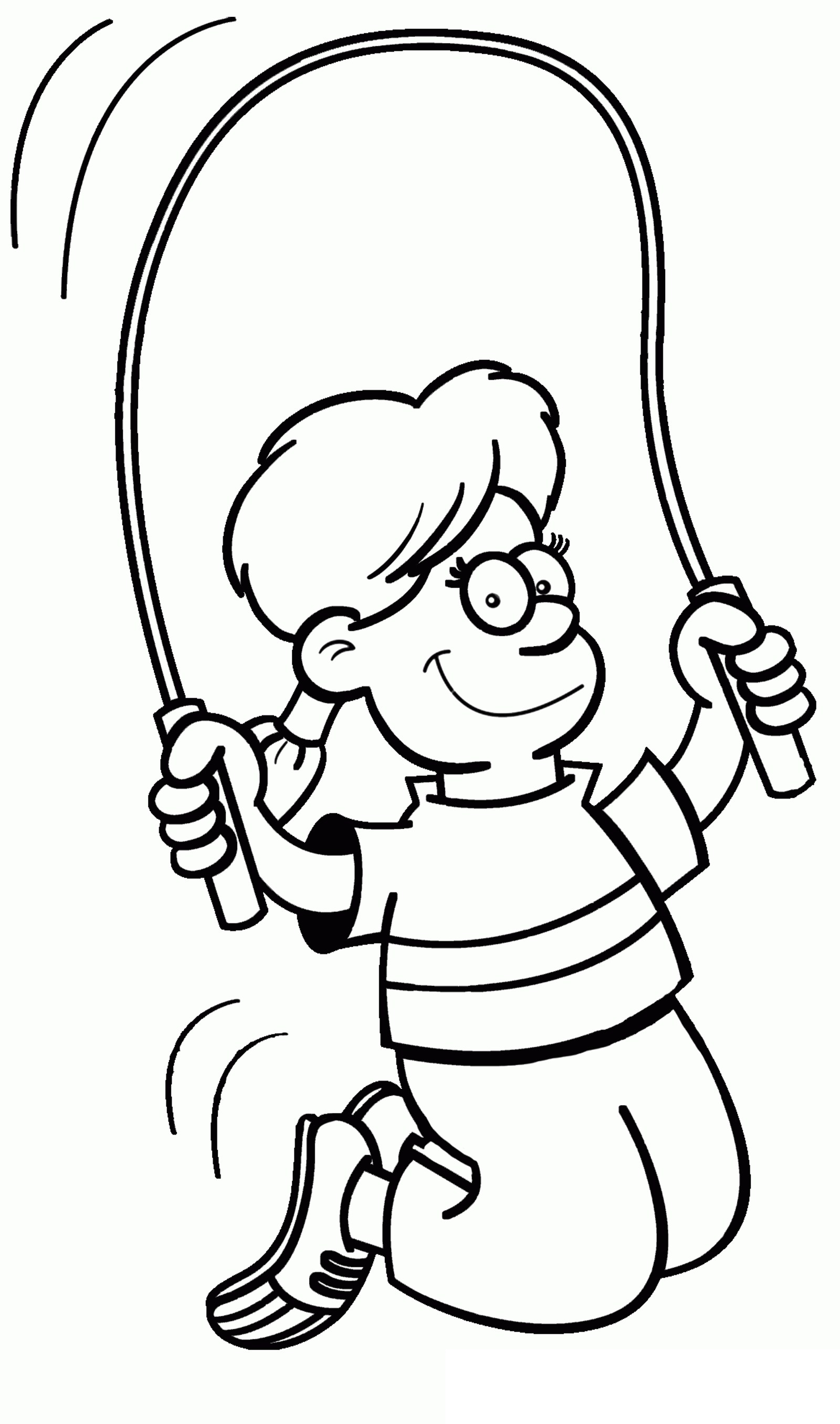 Jumping Rope Clipart Black And White