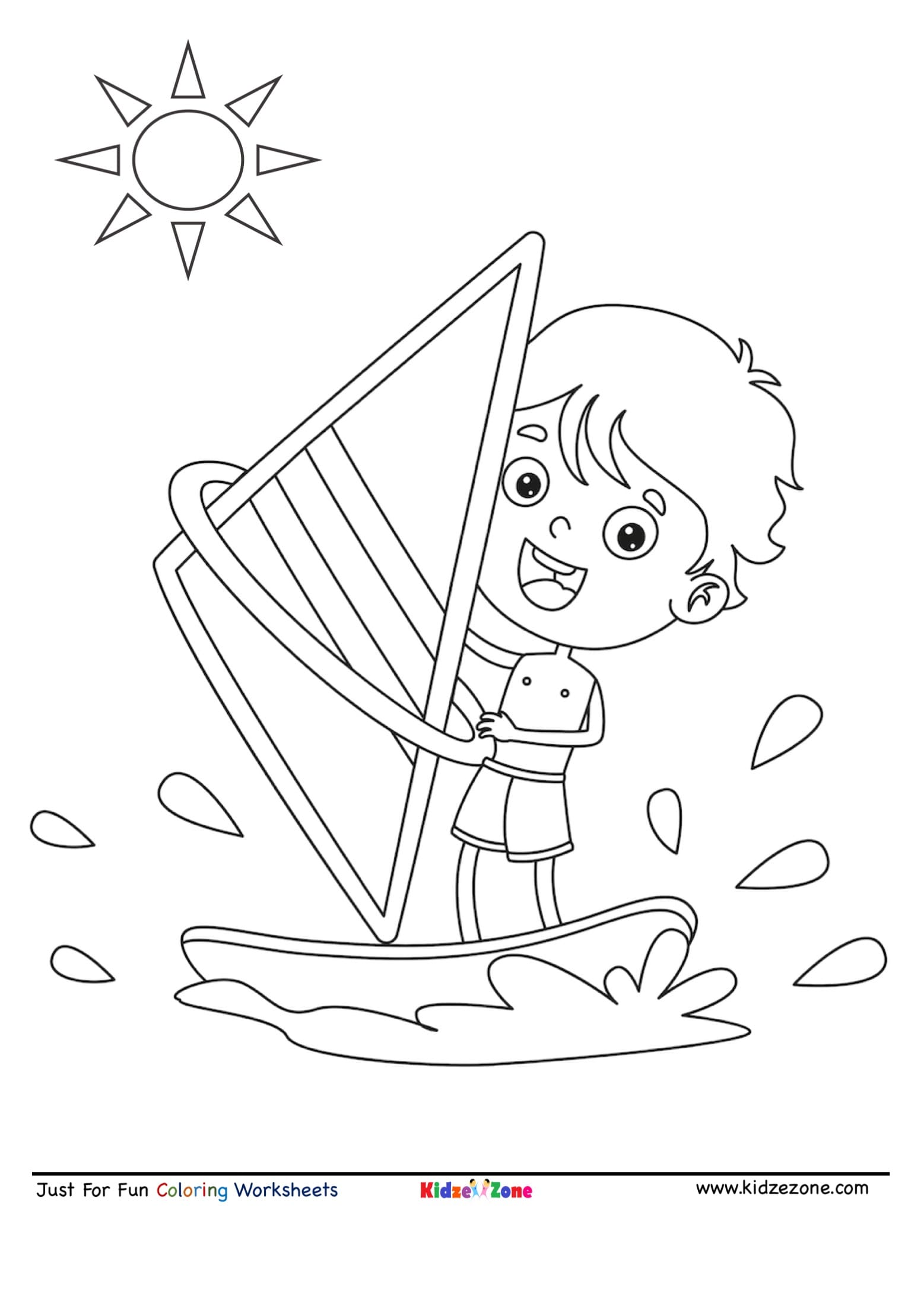 Kid Boat Sail