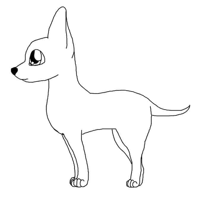 Kids Chihuahua Coloring Page