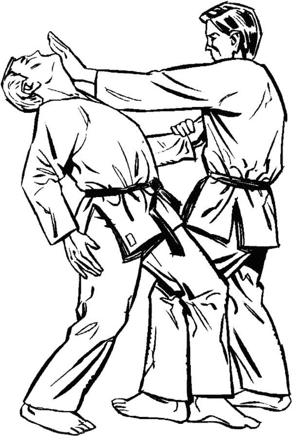 Kumite Fighting On Karate
