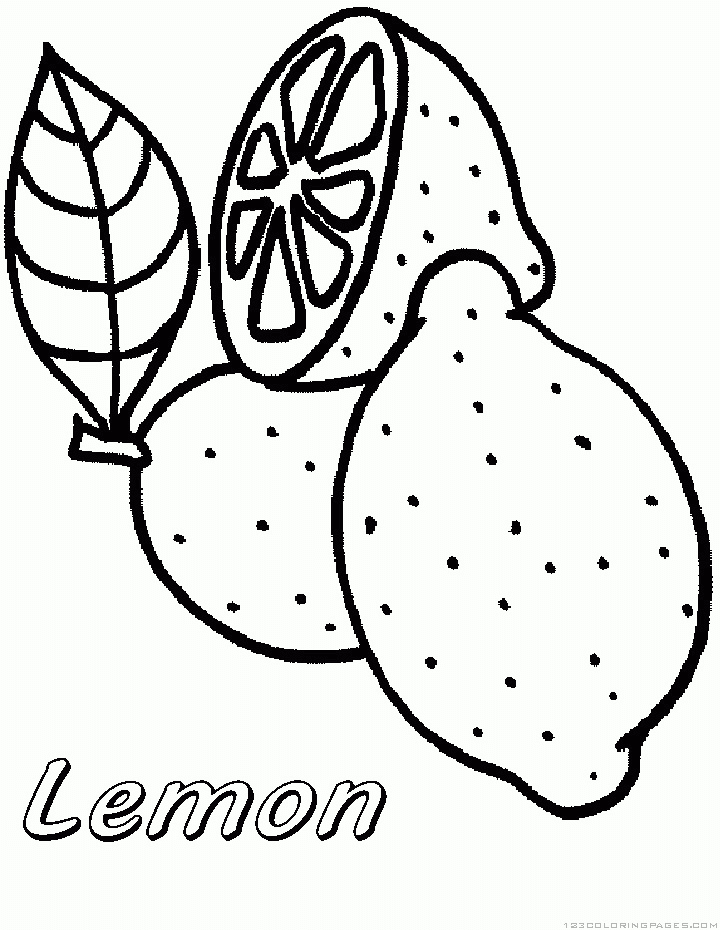 Lemon Fresh Coloring Page