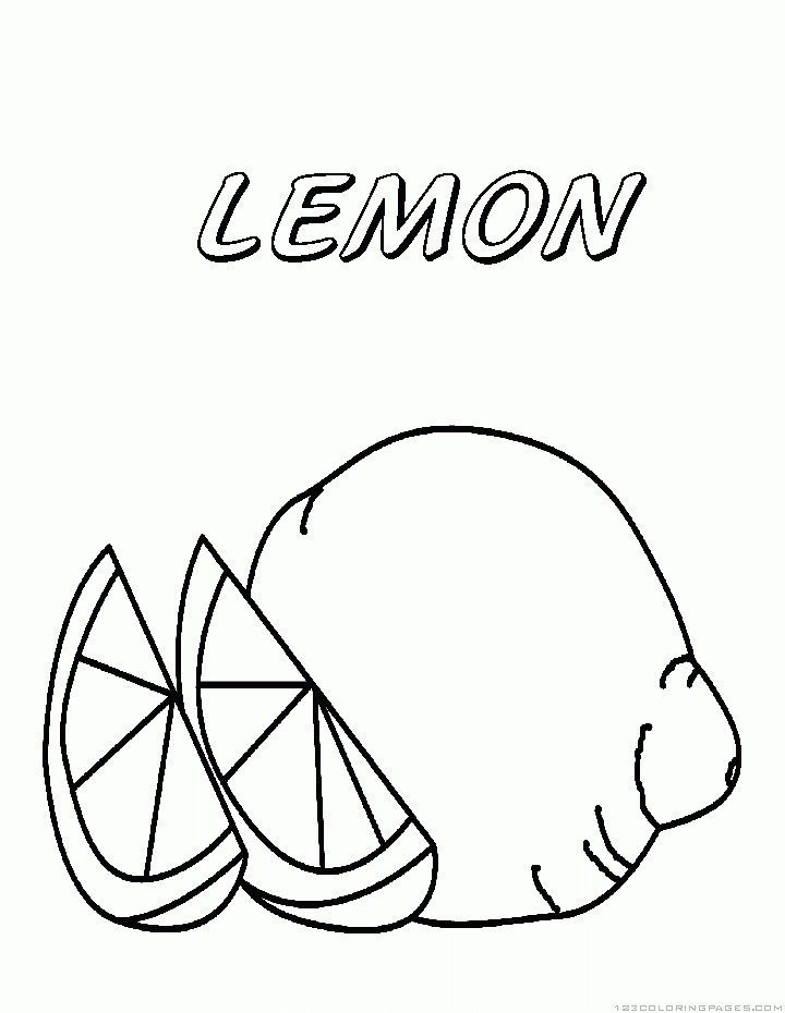 Lemon Sheets Coloring Page