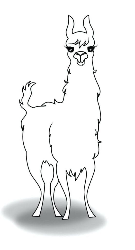 Llama Printable Picture