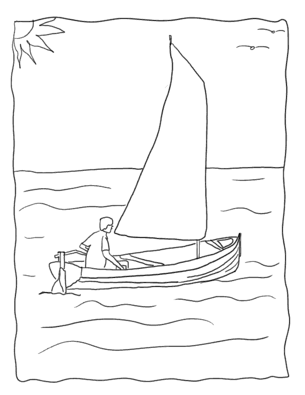 Lucy’s Boat Coloring
