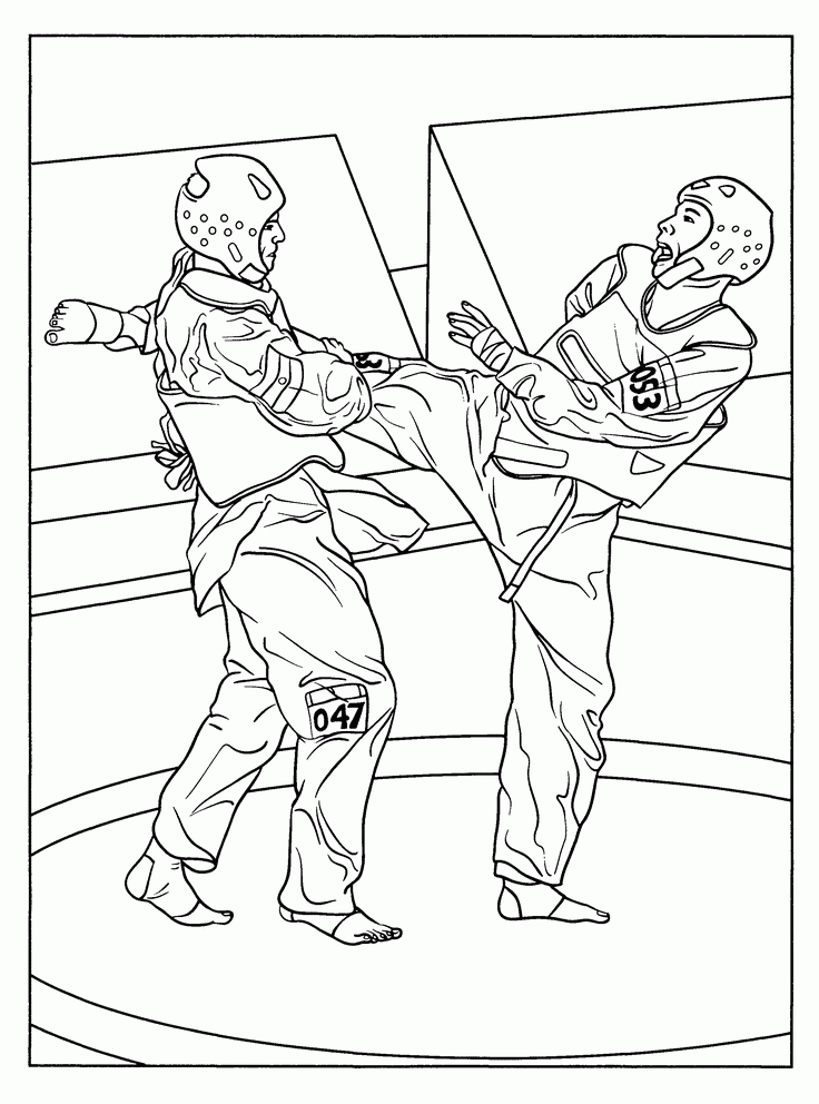 Martial Art Drawing For Children
