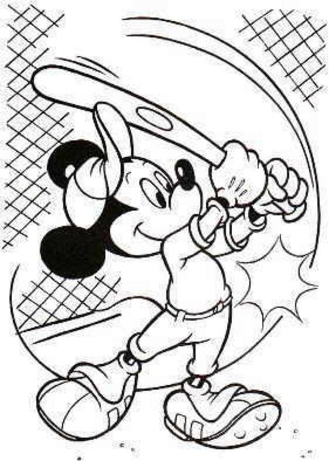 Mickey Mouse Baseball Image