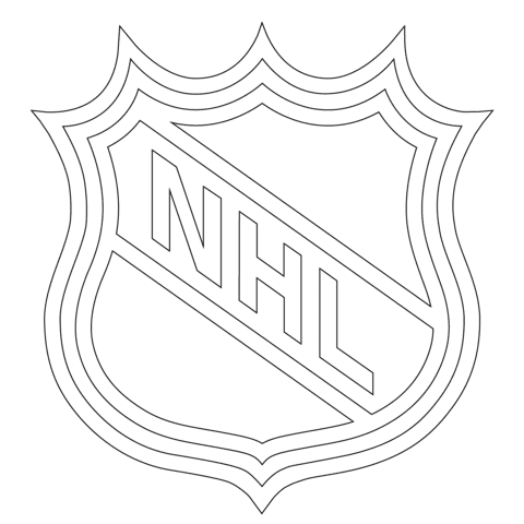 NHL Logo Coloring Page