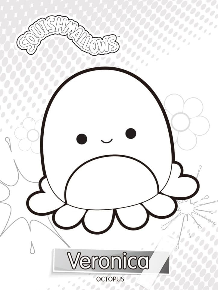 Octopus Veronica Image Coloring Page
