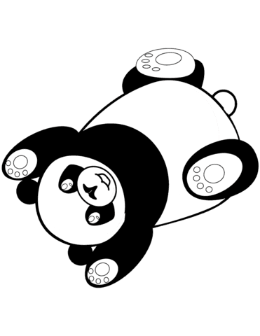 Panda Image Coloring Page