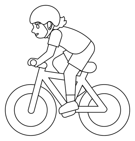Person Biking Emoji Image