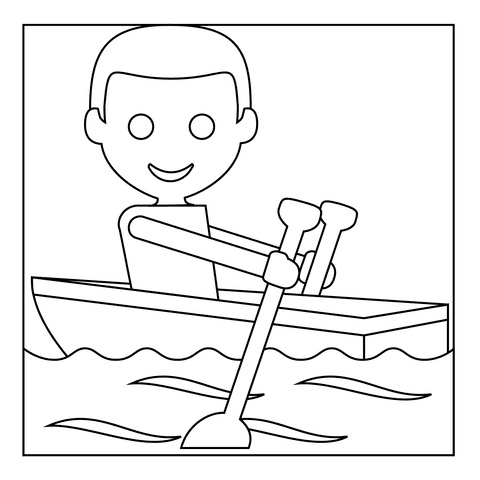 Person Rowing Boat