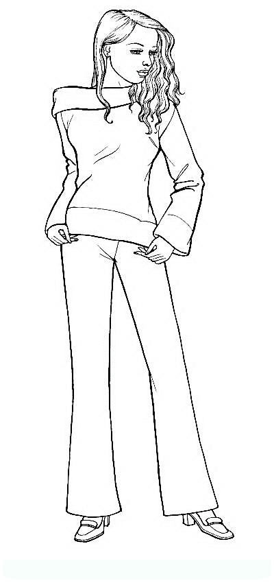 Pin On Jeans Coloring Page