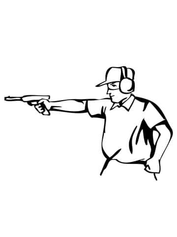 Pistol Shooting Image For Kids