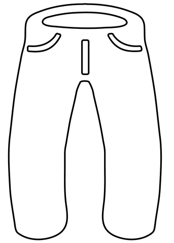 Pretty Jeans Coloring Page