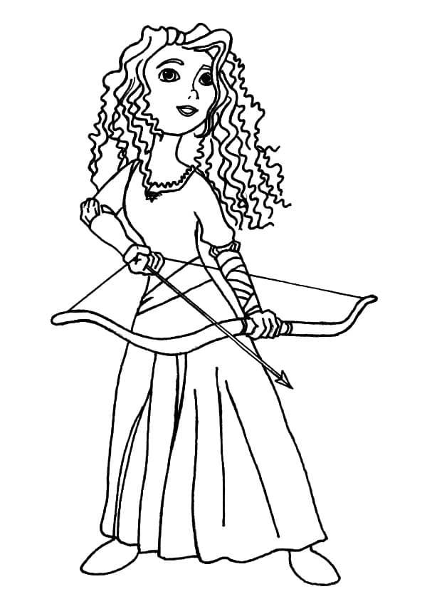 Princess Merida Prepare With Her Arrow And Bow Image