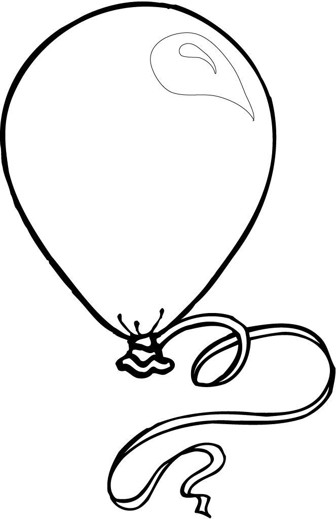 Printable Ballon Coloring Page