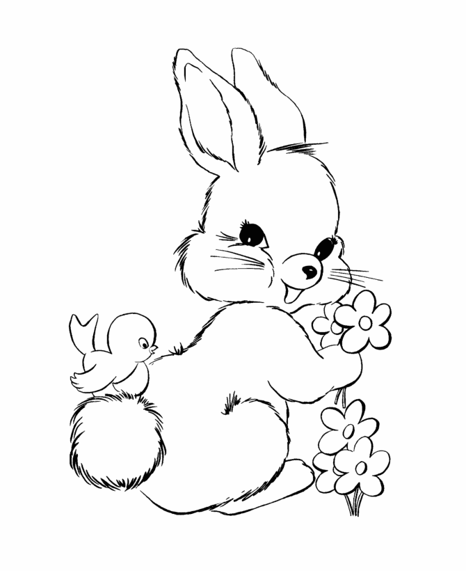 Printable Bunny For Children