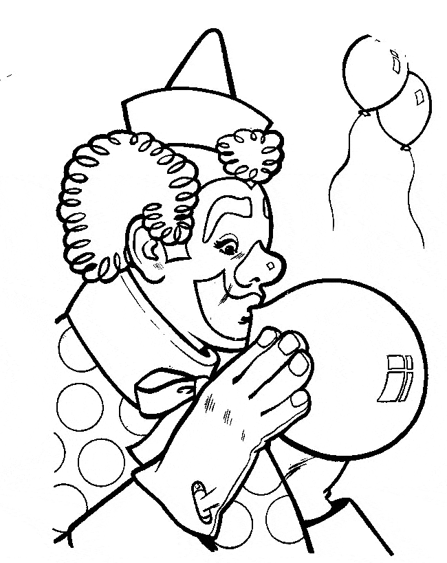 Printable Circus Clown