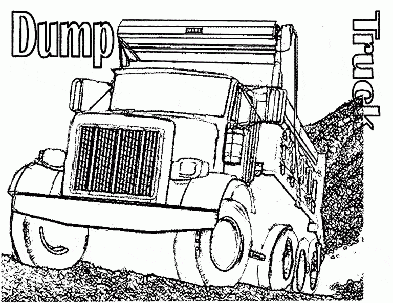 Printable Dump Truck Picture
