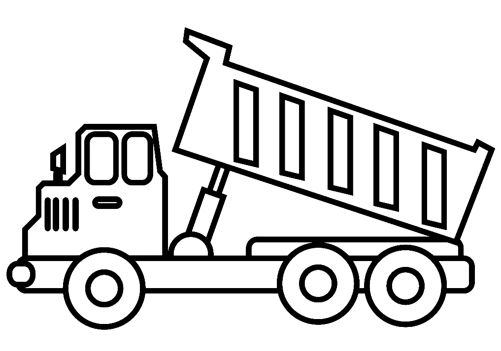 Printable Dump Truck for Kids