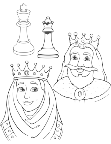 Queen And King Chess Pieces
