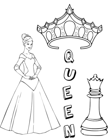 Queen Chess Piece Image For Kids