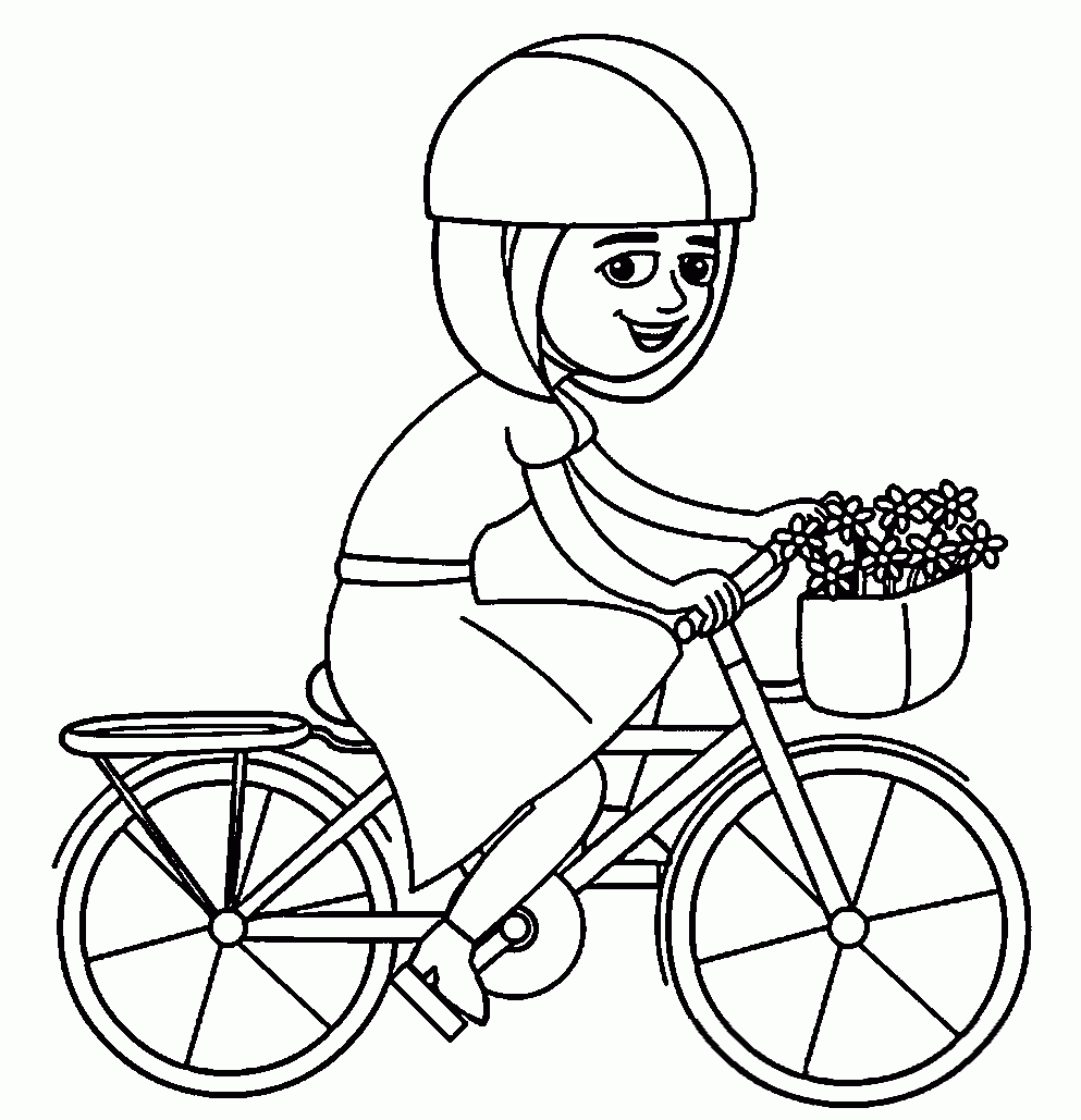 Riding Bicycle Image