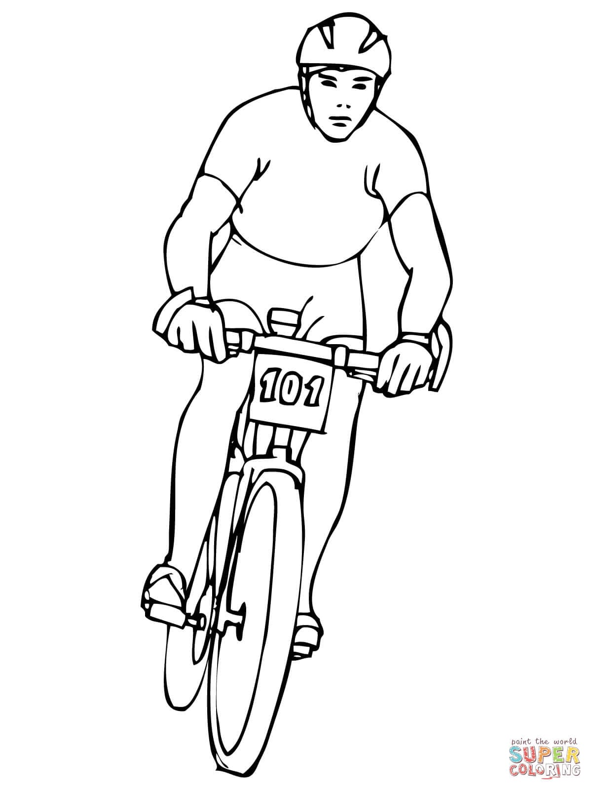 Riding Racing Bicycle Image