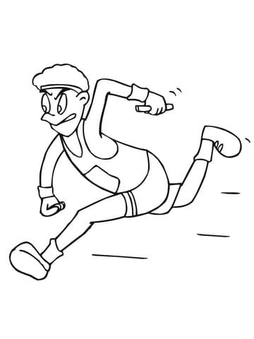 Running Relay Race Image For Kids