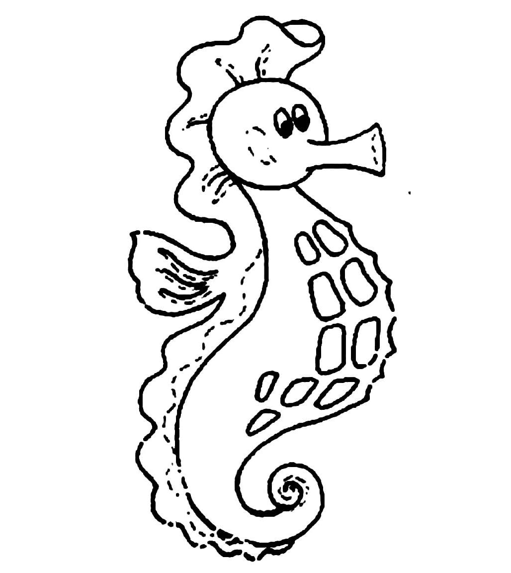 Seahorse Cute Image For Kids
