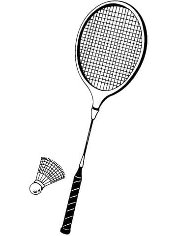 Shuttlecock And Badminton Racket