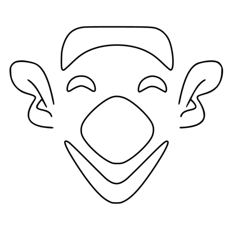Simple Clown Face Image