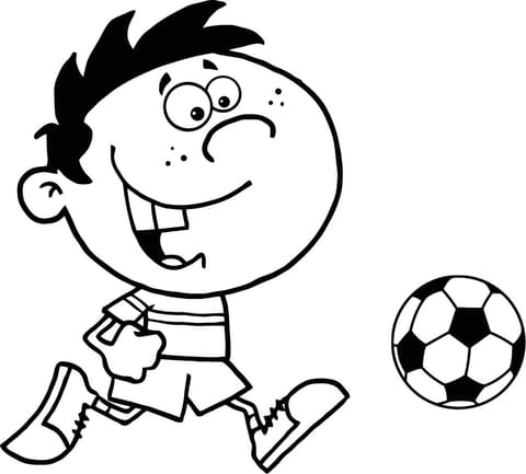 Soccer Boy With Ball