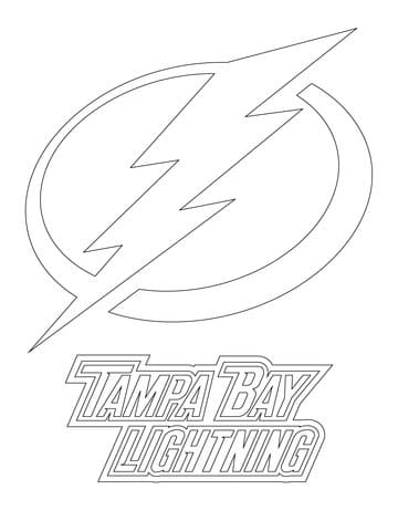 Tampa Bay Lightning Logo Coloring Page