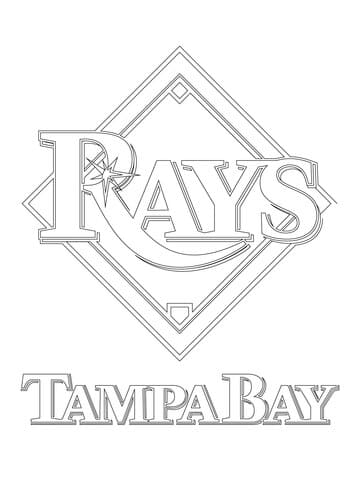 Tampa Bay Rays Logo Coloring Page