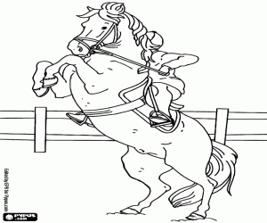The Rider Has The Reins Control Coloring Page