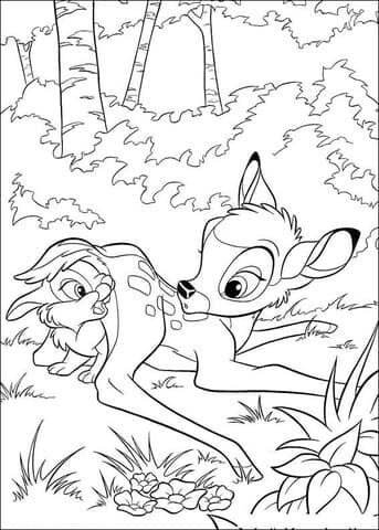 Thumper Behind Bambi Image For Kids