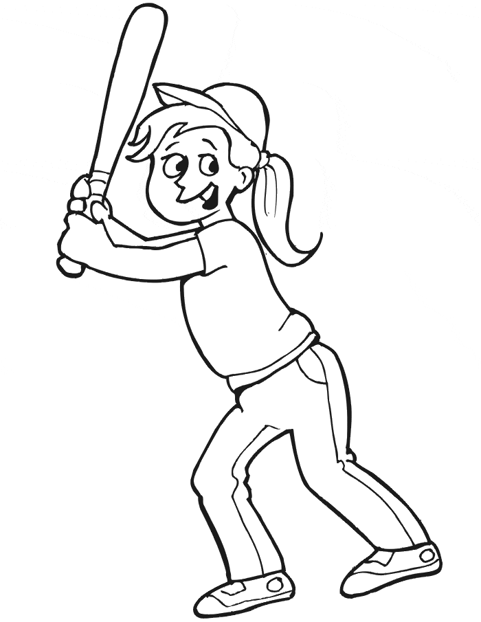 Ultimate Baseball Image For Kids Coloring Page