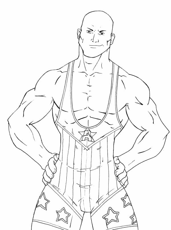 WWE Cool Image Coloring Page