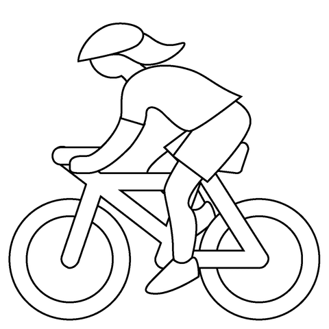 Woman Biking Emoji