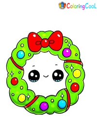 7 Easy Steps To Create A Wreath Drawing – How To Draw A Wreath Coloring Page