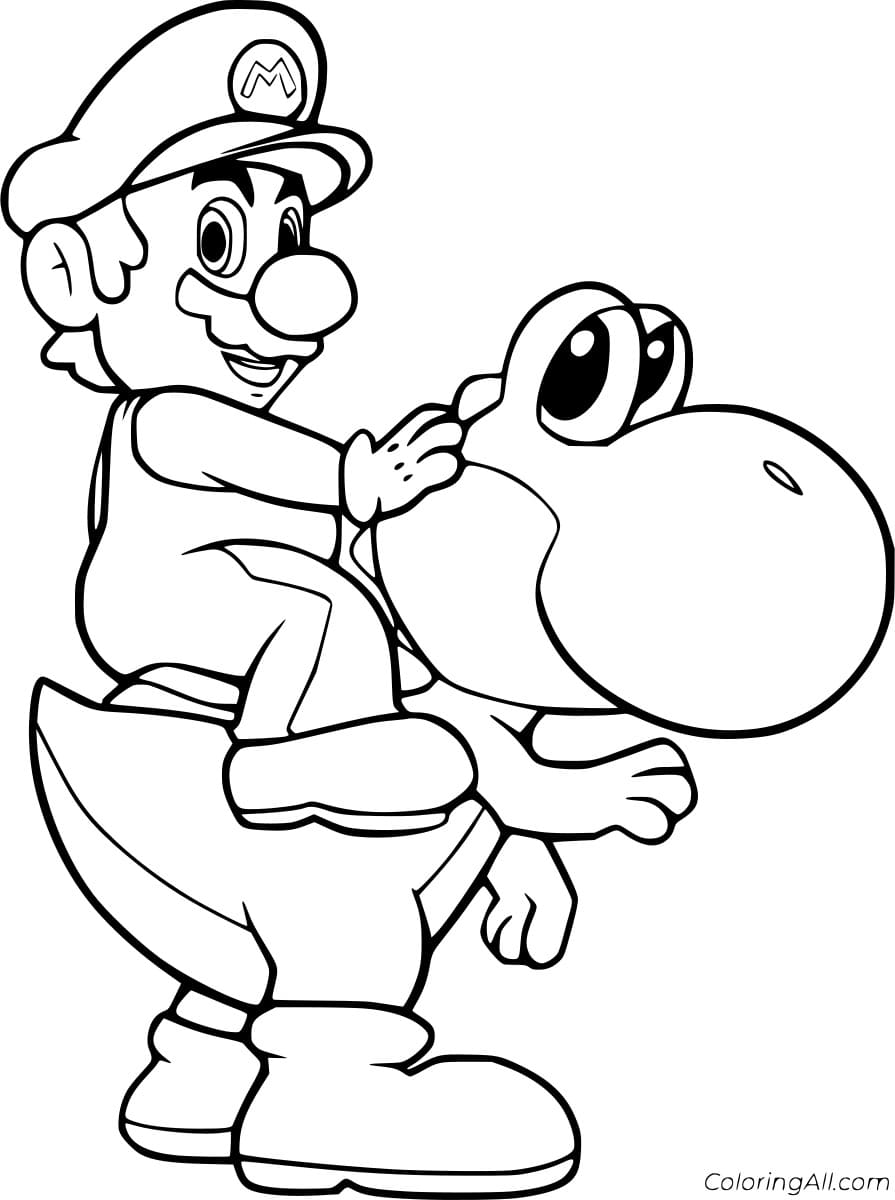 Yoshi Carrying Mario