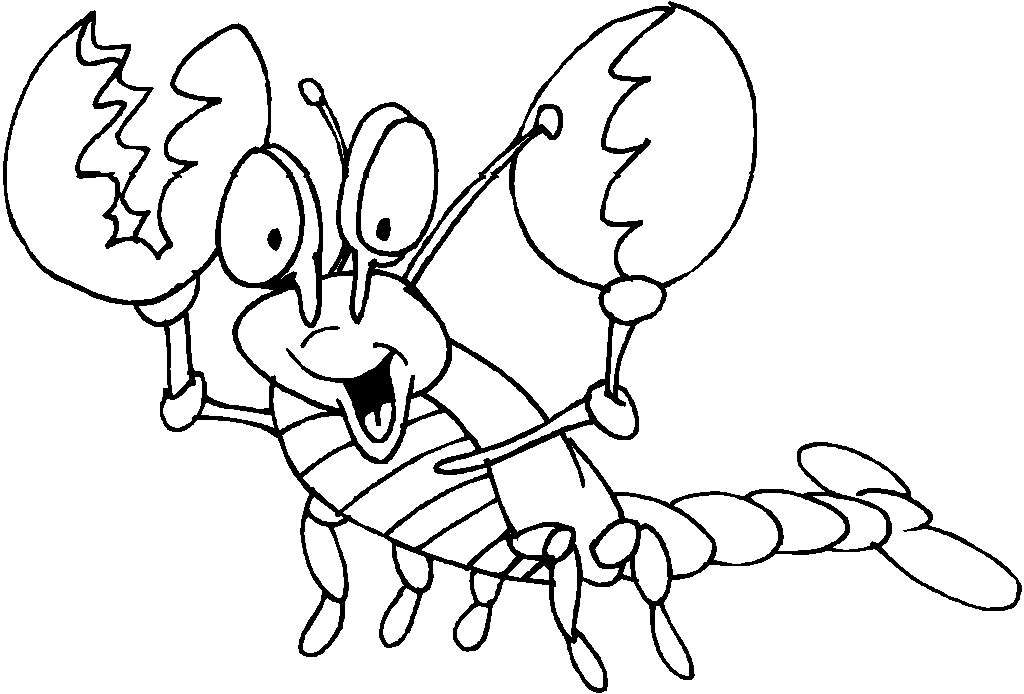 Print Lobster Coloring Page