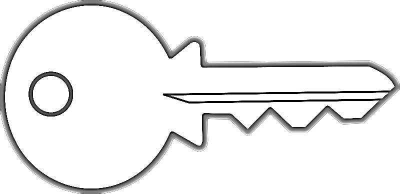 A House Key For Kids Coloring Page