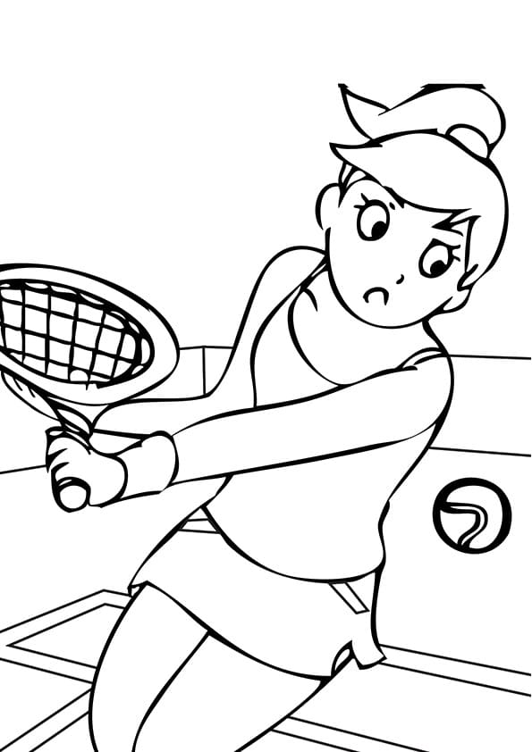 A Tennis Drawing Boy