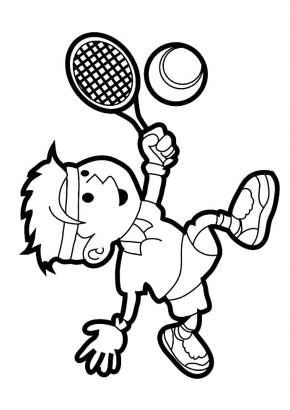 A tennis Little Boy Image
