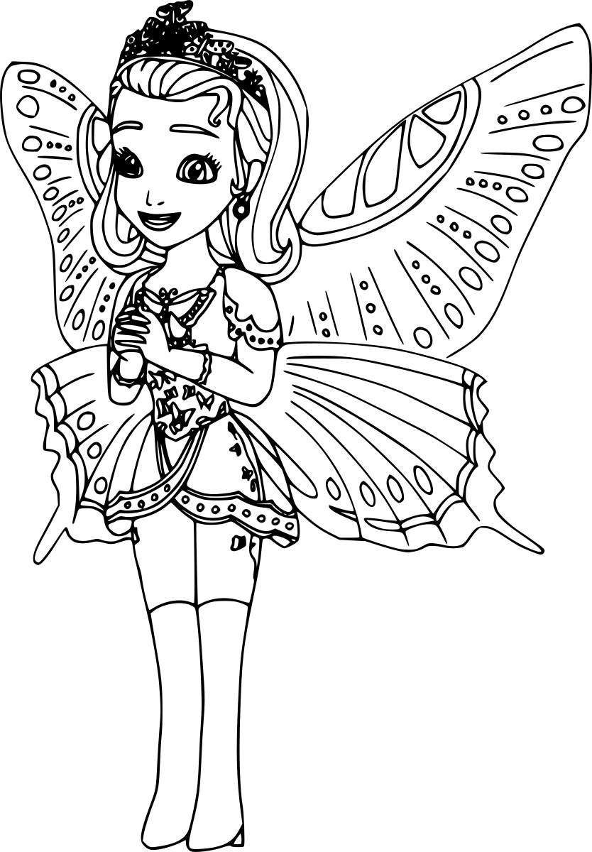 Amber With Wings Coloring Page
