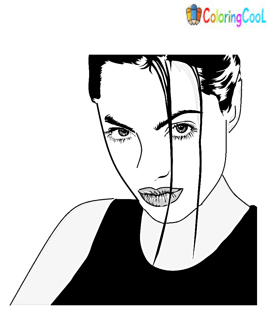 Angelina Jolie Printable For Kids
